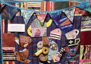 Community banner on display at Forfar Library